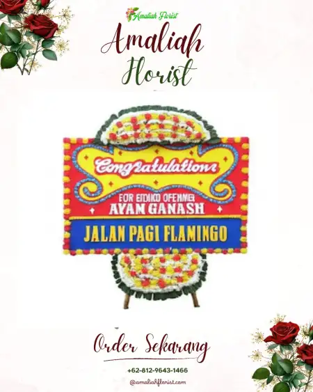Sewa Papan Bunga Troso